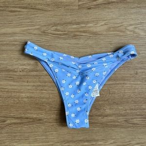 Hollister Ruched High Leg Cheekiest Bikini Bottom Size XS